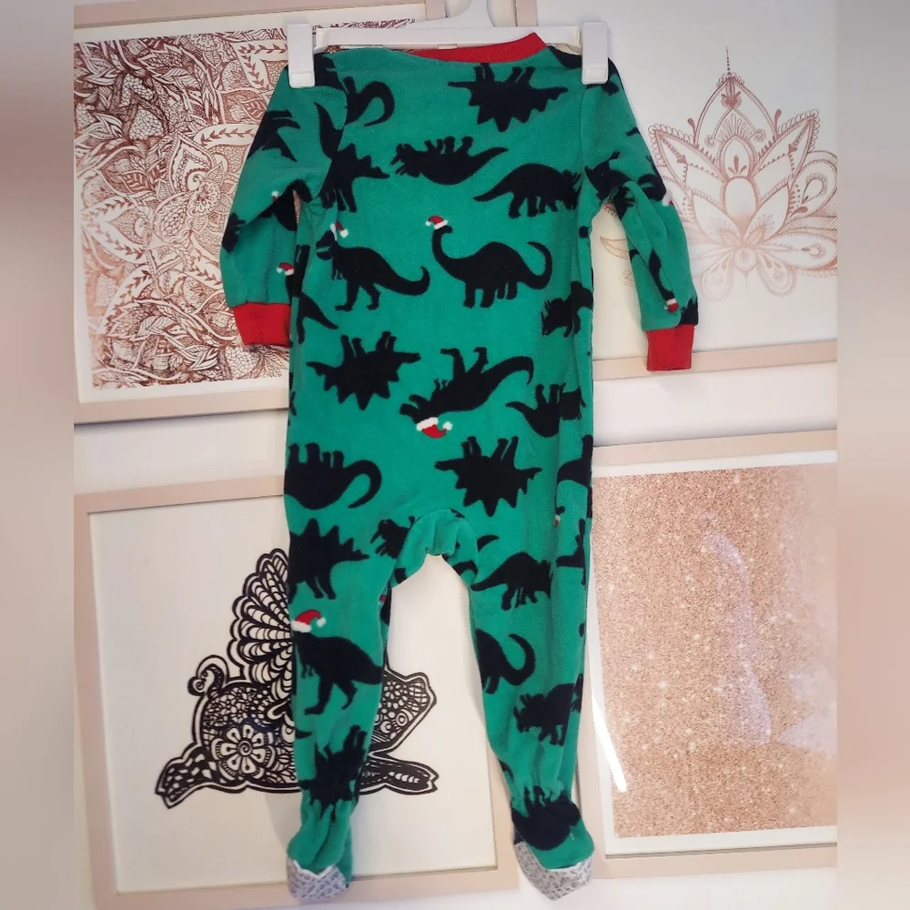 4 Carter's Christmas sleepers,  12 months